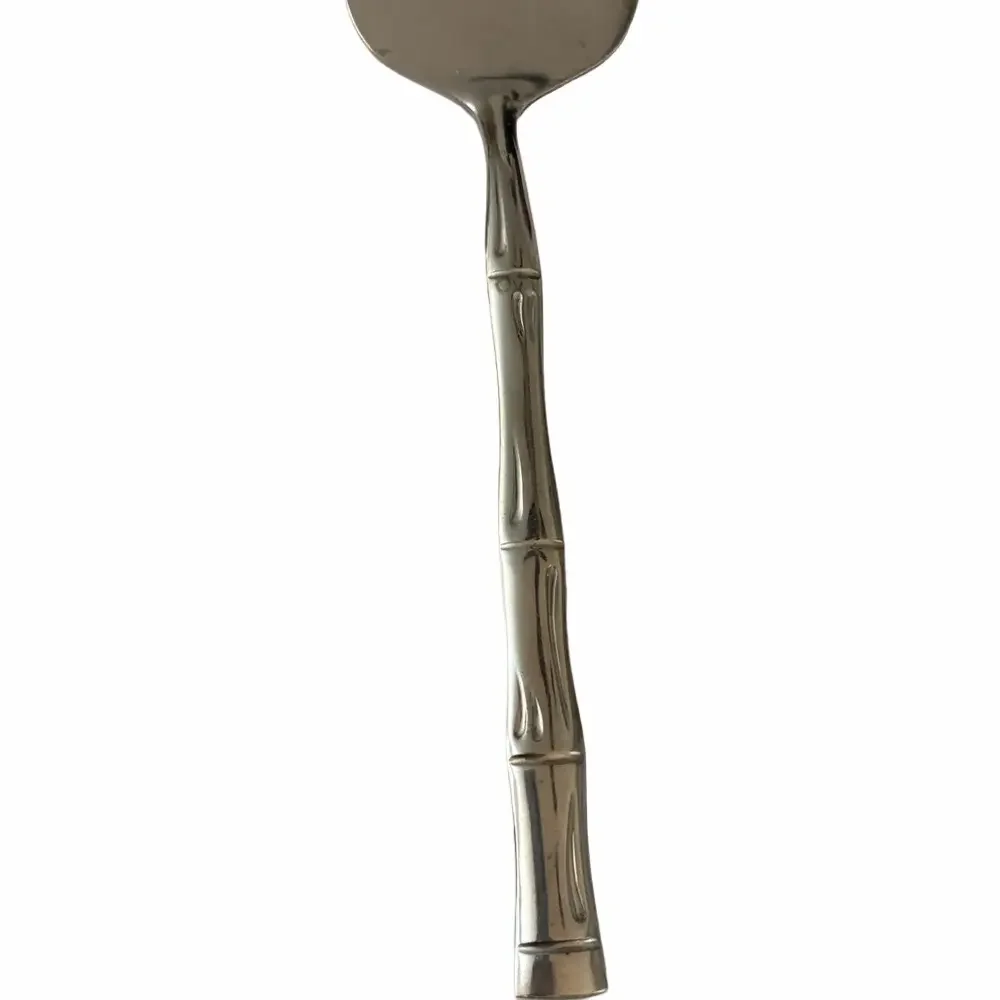 Towle Supreme Cutlery Bamboo Bright finish stainless steel slotted pie server9.5